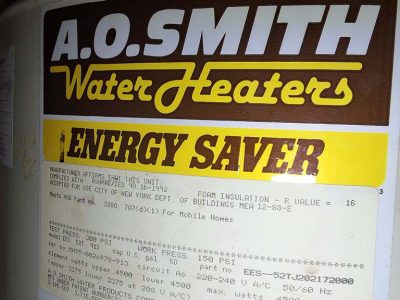 AO Smith Water Heater Installation