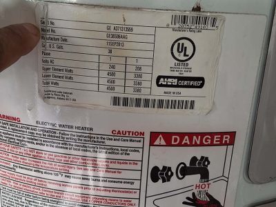 Electric Water Heater Details