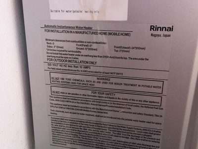 Residential Tankless Water Heater Installation