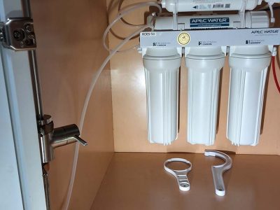 Water Softener System Under Sink